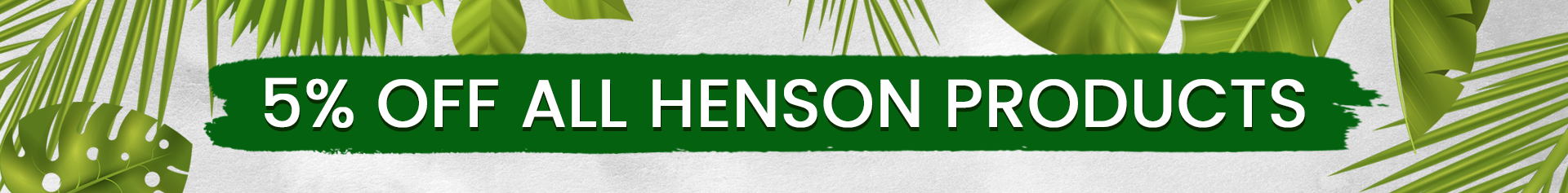 5% Off All Henson Products for Earth Day