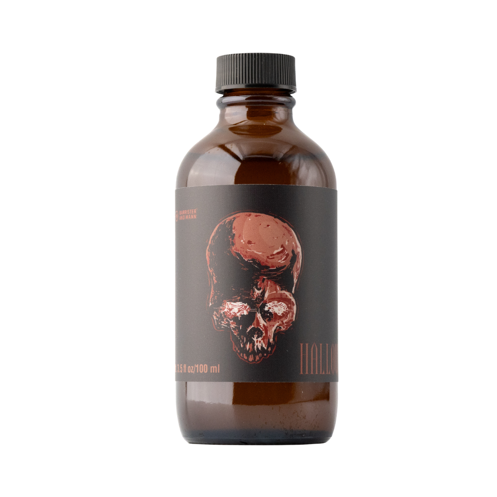 Barrister and Mann Hallows Aftershave Splash.