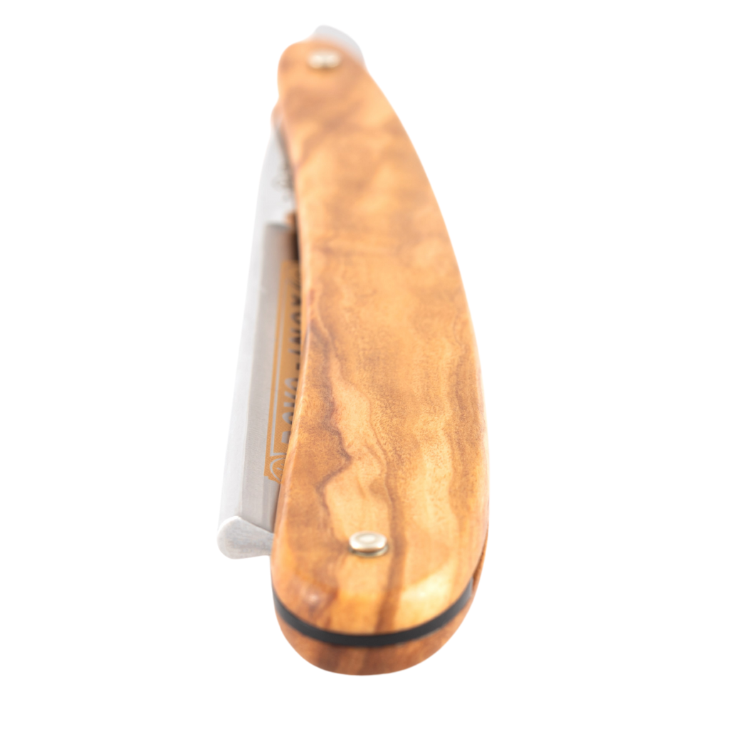 Dovo Inox Straight Razor 5/8" Olive Wood Stainless Steel