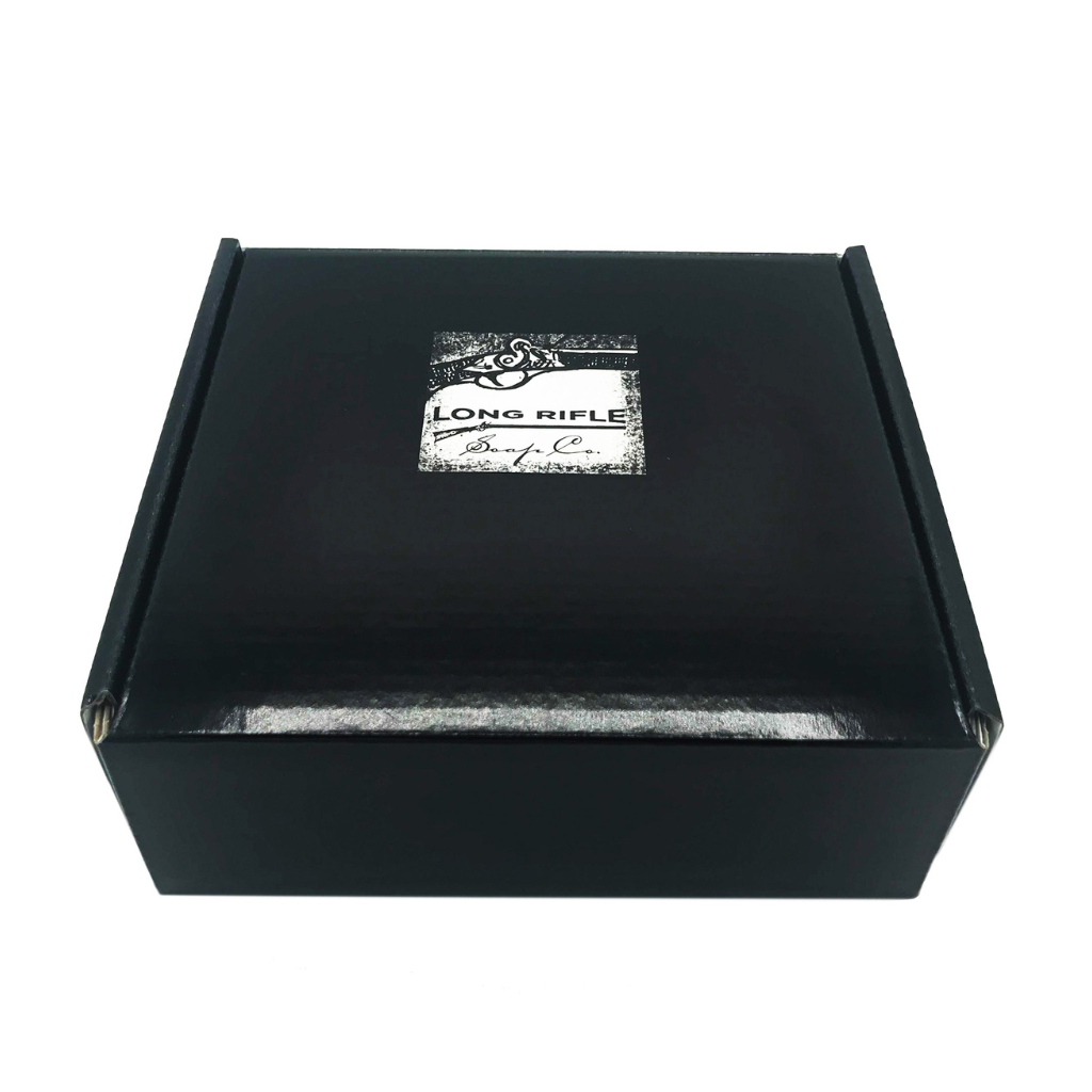 Long Rifle Hunting Lodge Shaving Puck and Aftershave Gift Set.