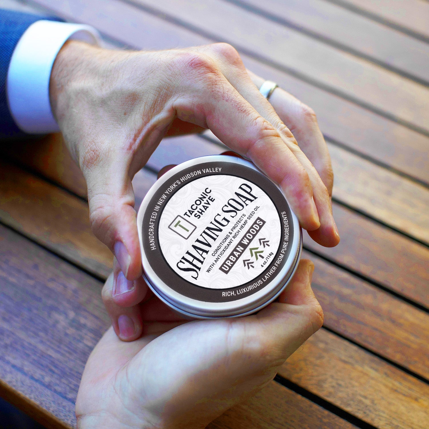 Taconic Shave Hemp & Urban Woods Shaving Soap 4 oz