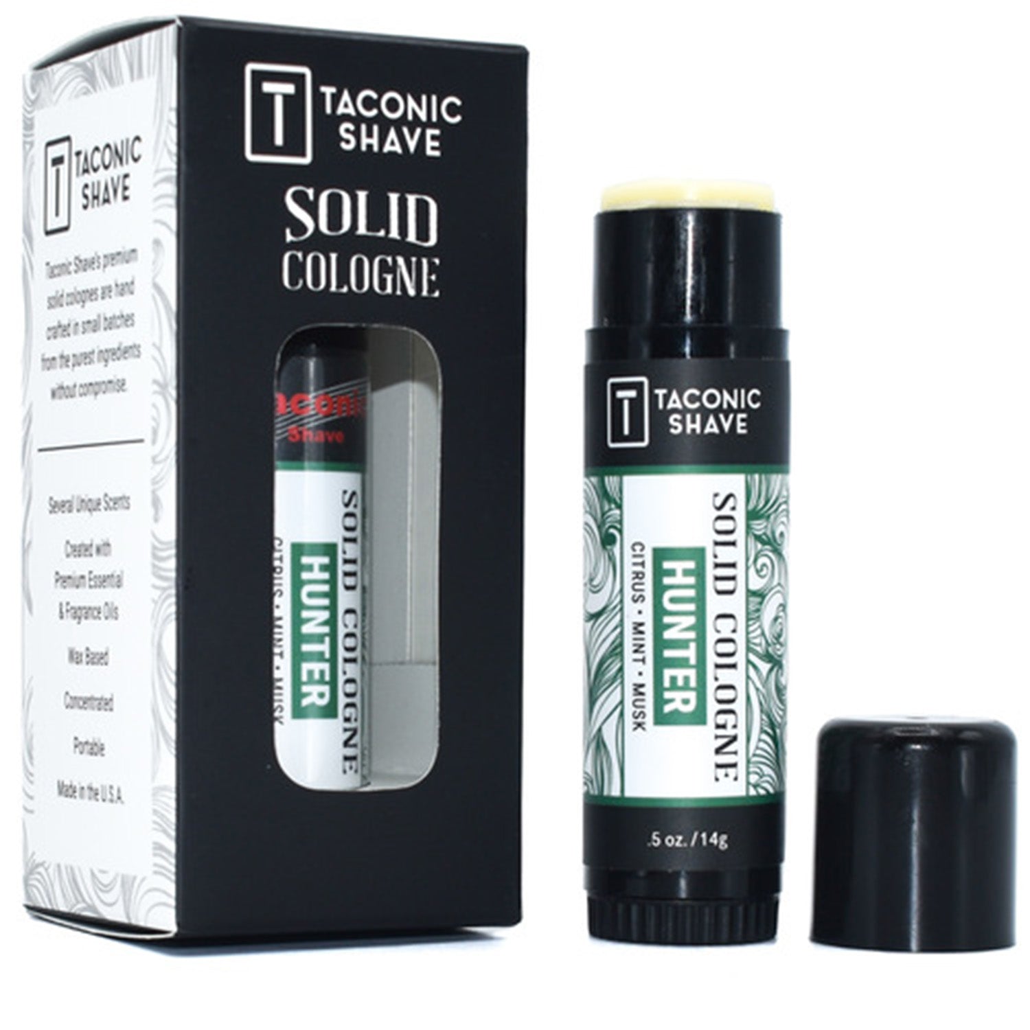 Taconic Shave Hunter Wax-Based Solid Cologne 0.5 oz