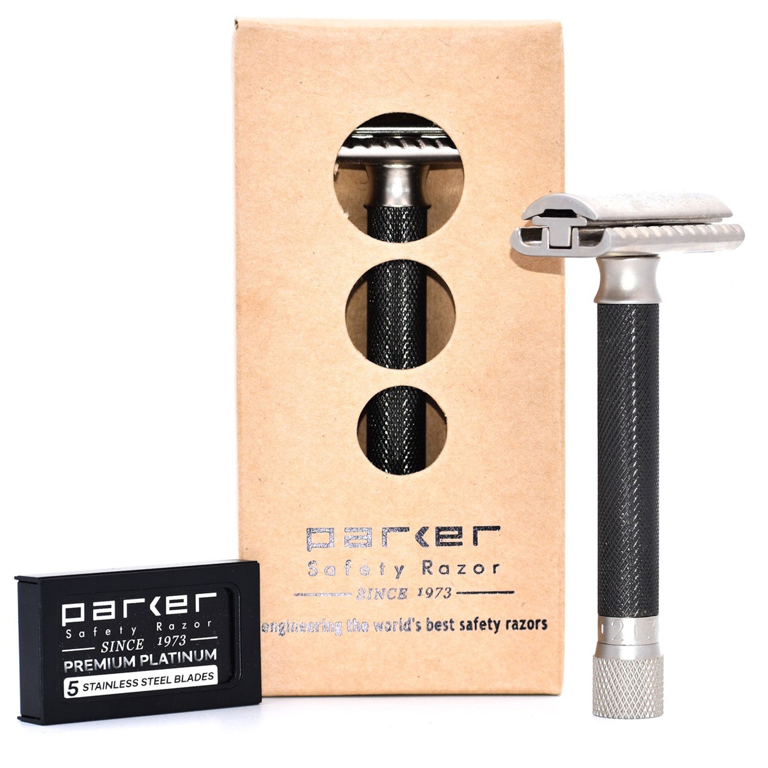 Parker Deluxe Variant Adjustable Safety Razor Gift Set.