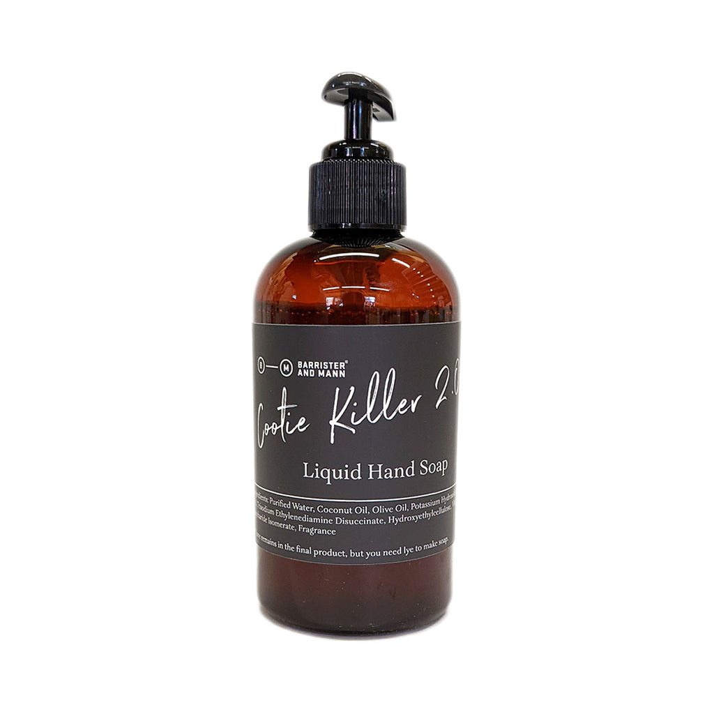 Barrister and Mann Cootie Killer! Liquid Hand Soap Barrister's Reserve Fern.