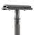 brand Merkur 23c black double edge safety razor extra long handle