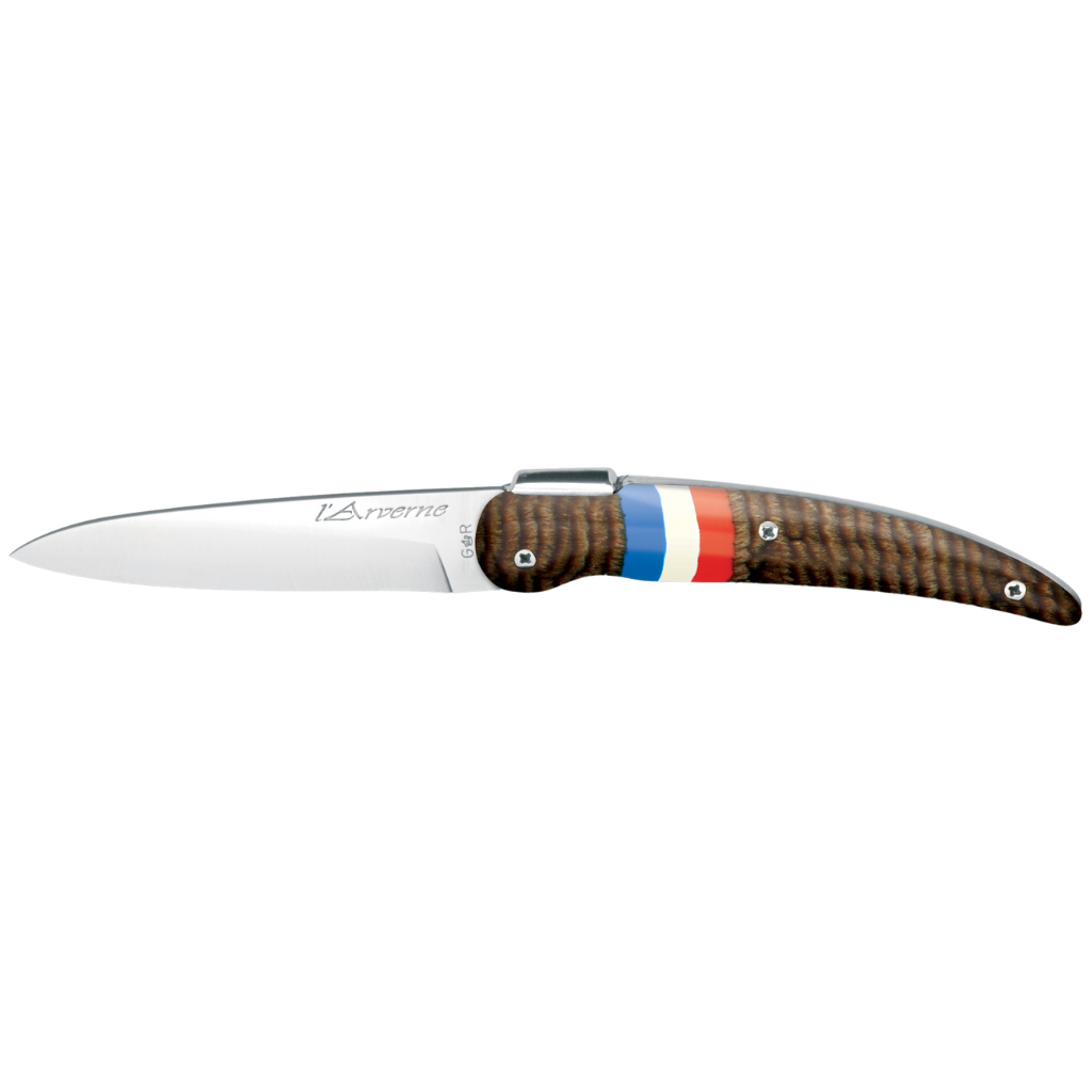 Thiers Issard Arverne Liner Lock Pocket Knife Brown Stamina Stainless Steel 11 cm.