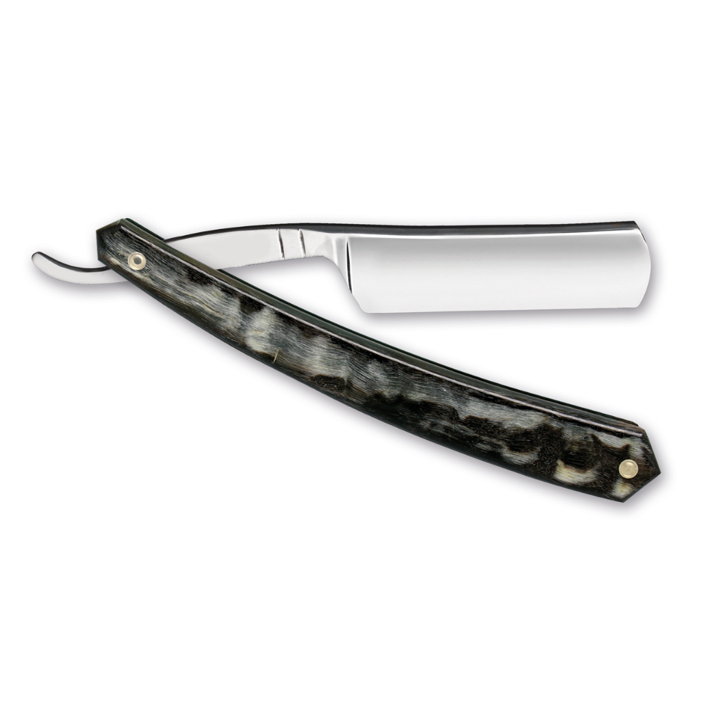 Thiers Issard 'Médaille d'Or Exposition d'Alger 1921' Straight Razor 6/8" Rams Horn Carbon Steel.