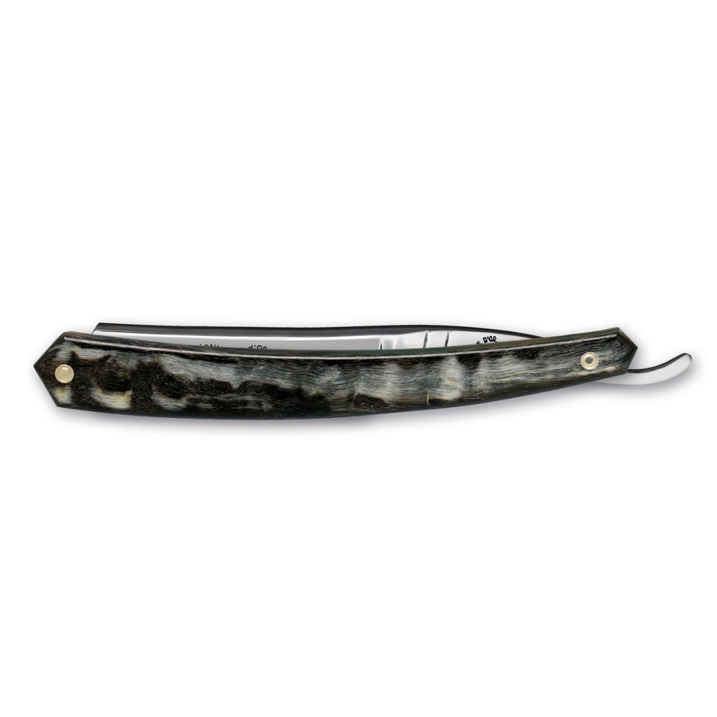 Thiers Issard 'Médaille d'Or Exposition d'Alger 1921' Straight Razor 6/8" Rams Horn Carbon Steel.