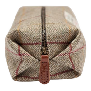 Captain Fawcett Tweed Wash Bag