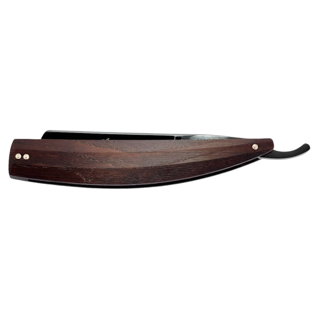 Dovo Arena Straight Razor 8/8" Smoked Oak Carbon Steel