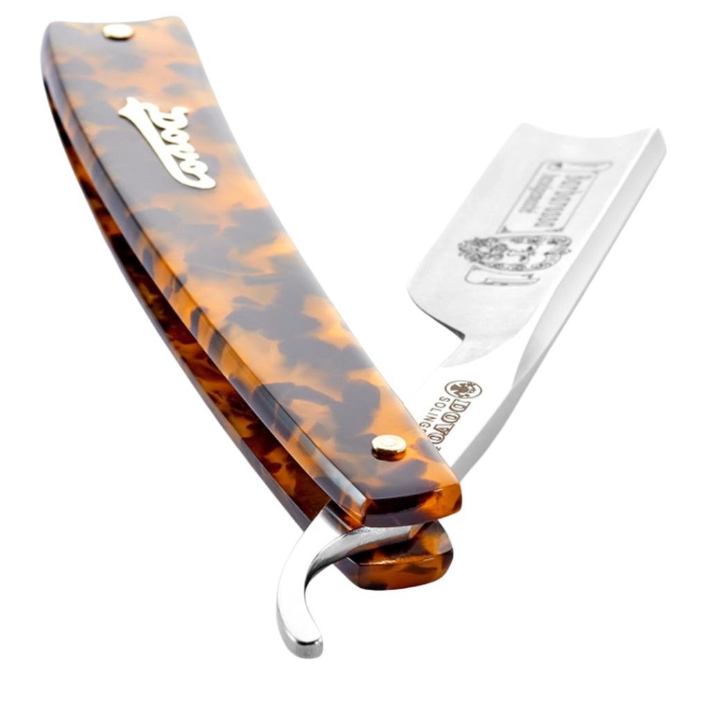 Dovo Barbarossa Straight Razor 5/8" Imitation Tortoiseshell Spanish Point Carbon Steel.