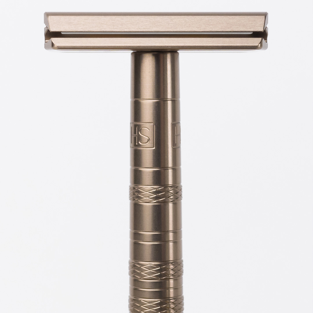 Henson Aluminum AL13 Tan Medium Safety Razor.