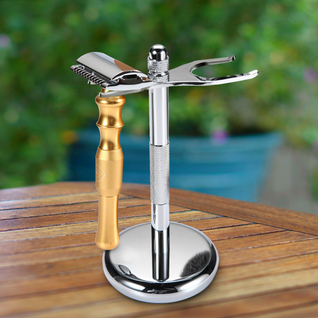 Naked Armor Gold Bleoberis Safety Razor Zinc Copper Zinc Aluminum.