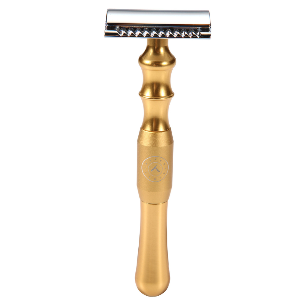 Naked Armor Gold Bleoberis Safety Razor Zinc Copper Zinc Aluminum.