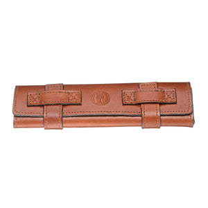 090014 Boker Brown Leather Roll-up Straight Razor Travel Case