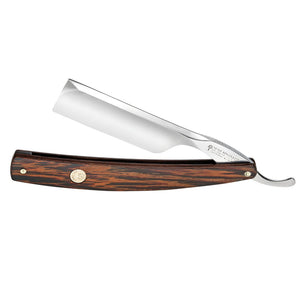 Boker The Celebrated Wenge Wood Square Point 6/8" Carbon Steel Straight Razor