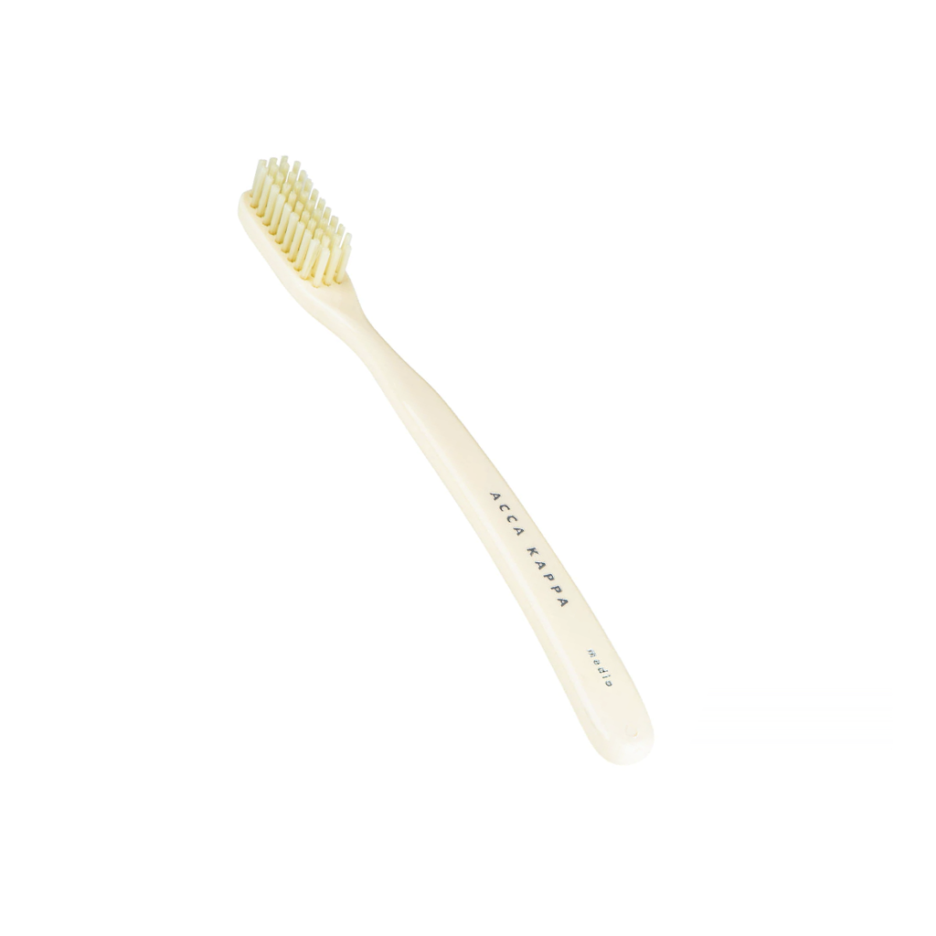 Acca Kappa Medium Ivory Vintage Toothbrush with Pure Boar Bristles.