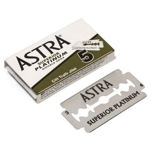 Astra Platinum Green Casing Double Edge Razor 5 Pack