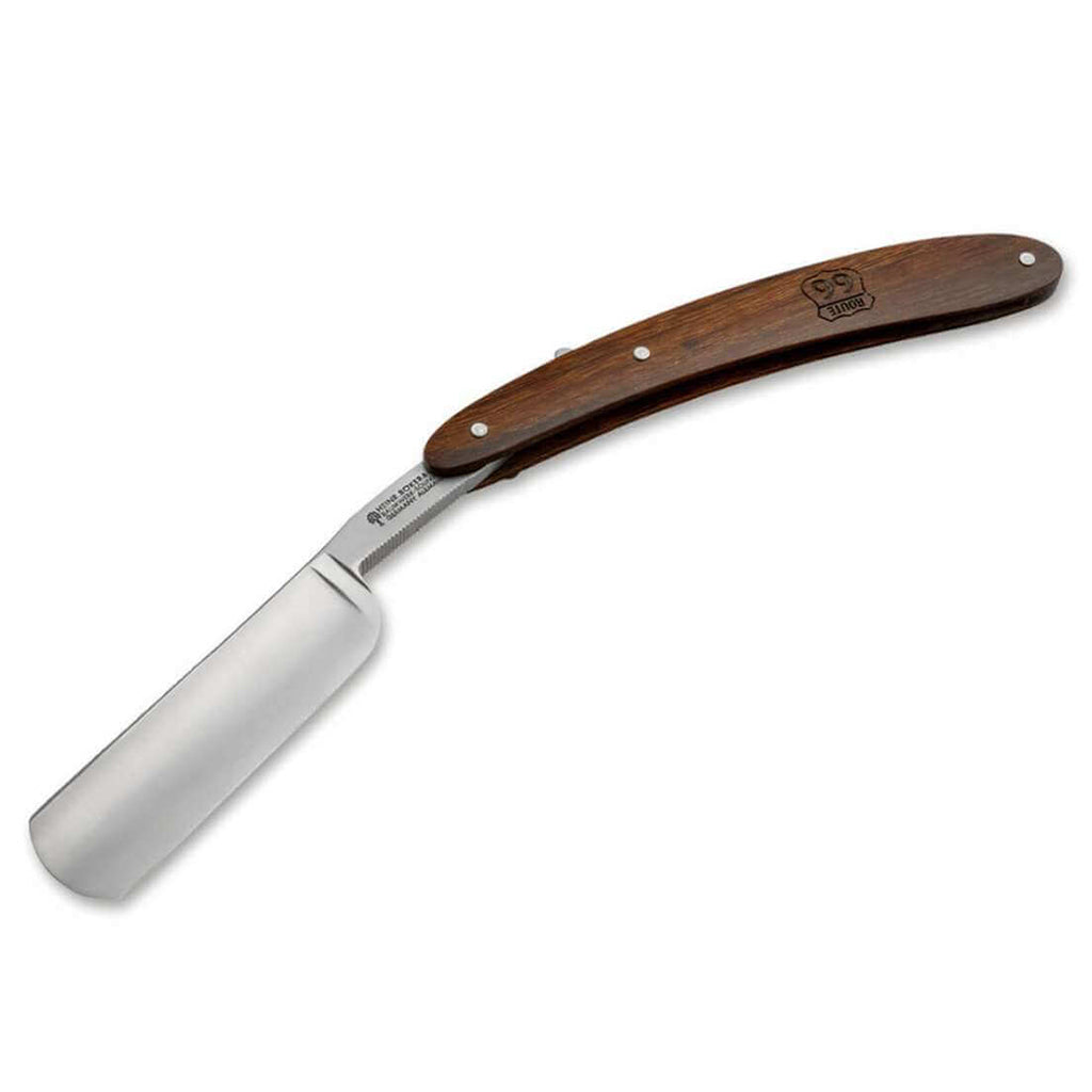 Boker Angel Delgadillo Route 66 Straight Razor 7/8&quot; Carbon Steel.