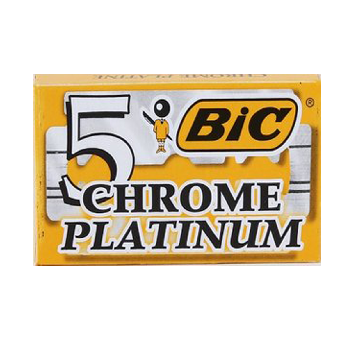 Bic Chrome Platinum Safety Razor Blades (5 Pack).