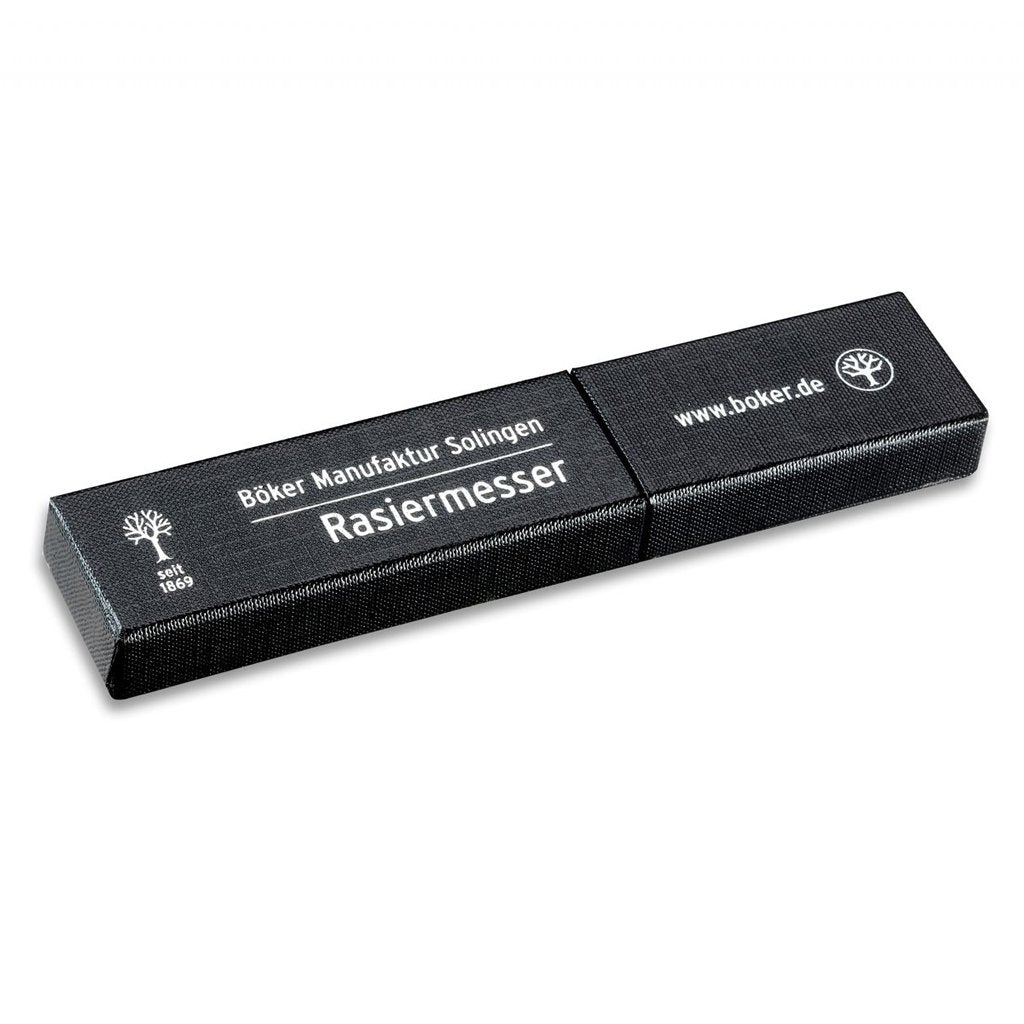 Box for Boker Classic Black Spanish Point 5/8&quot; Carbon Steel Straight Razor