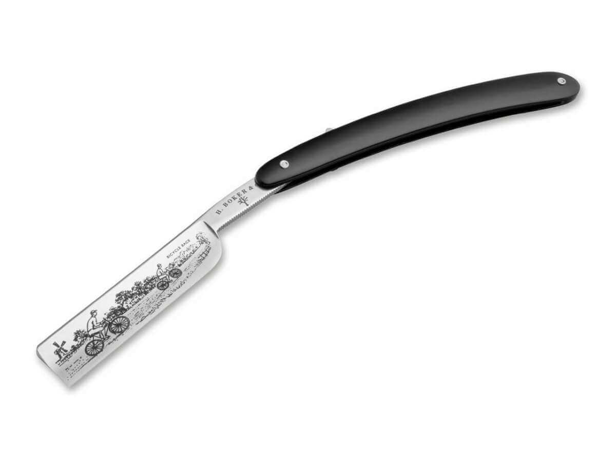 Boker Bicycle Race Straight Razor 5/8&quot; Carbon Steel.