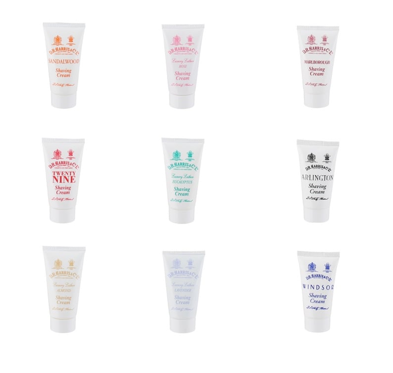 D.R. Harris &amp; Co Trial Size Shaving Creams Travel Pack (9 x 15ml ).