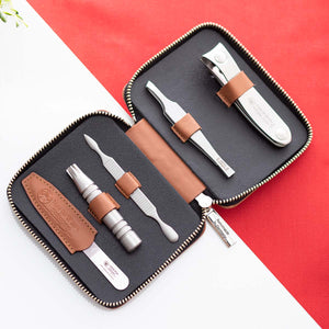 Dovo 6-Piece Stainless Steel Mens Grooming Set