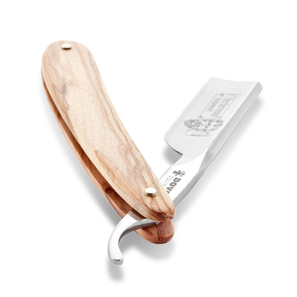 Dovo Barbarossa Straight Razor 5/8&quot; Olivewood Square Point Carbon Steel.