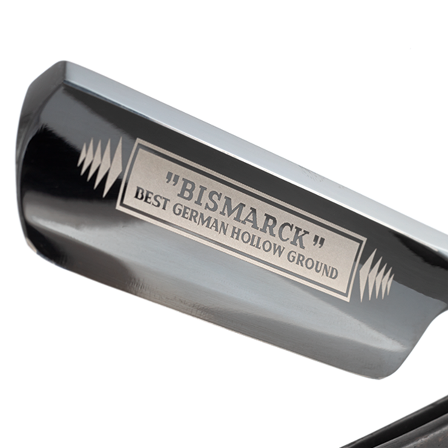 Dovo Bismarck 26830 Straight Razor 6/8&quot; Round Point Ebony Wood Handle Carbon Steel.