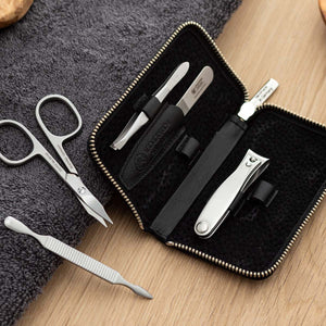 Dovo Black Manicure Set With Nail Clippers