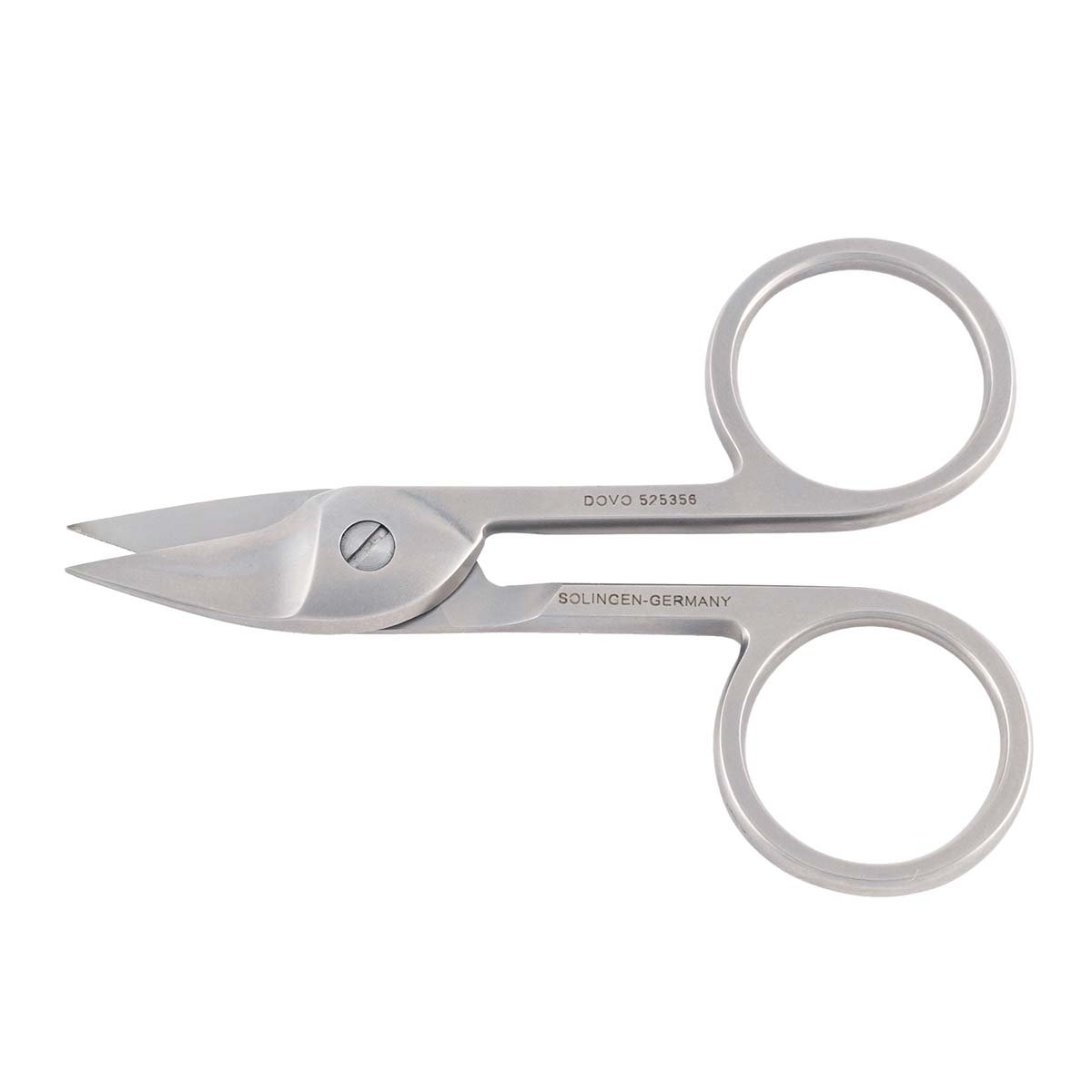 2 Pcs Fine Point Cuticle Scissors Set 3.5 Straight & Curved