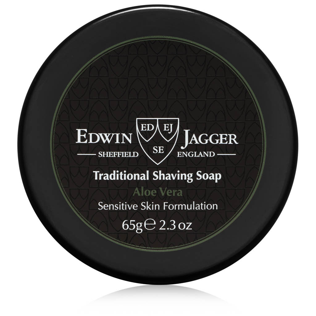 Edwin Jagger Aloe Vera Shaving Soap Travel Tub 65g