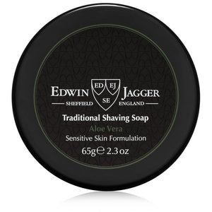 Edwin Jagger Aloe Vera Shaving Soap Travel Tub 2.3 Ounces