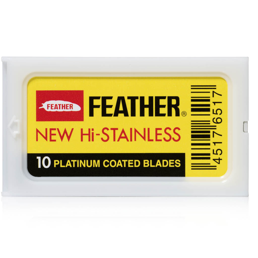Feather blade New Hi Stainless Double Edge Safety Razor 10 Pack