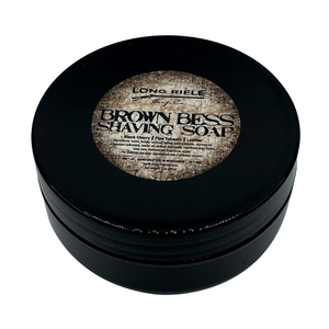Long Rifle Tallow Brown Bess Shaving Soap 3 oz Container Pour