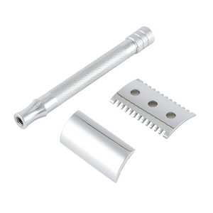 safety razor merkur 25c open comb long handle chrome