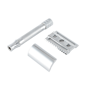 merkur 33c classic double edge safety razor three piece design