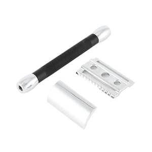 Merkur 20c  double edge safety razor black handle closed comb