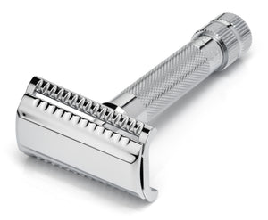 Merkur Slant Bar 37c heavy duty double edge safety razor in chrome