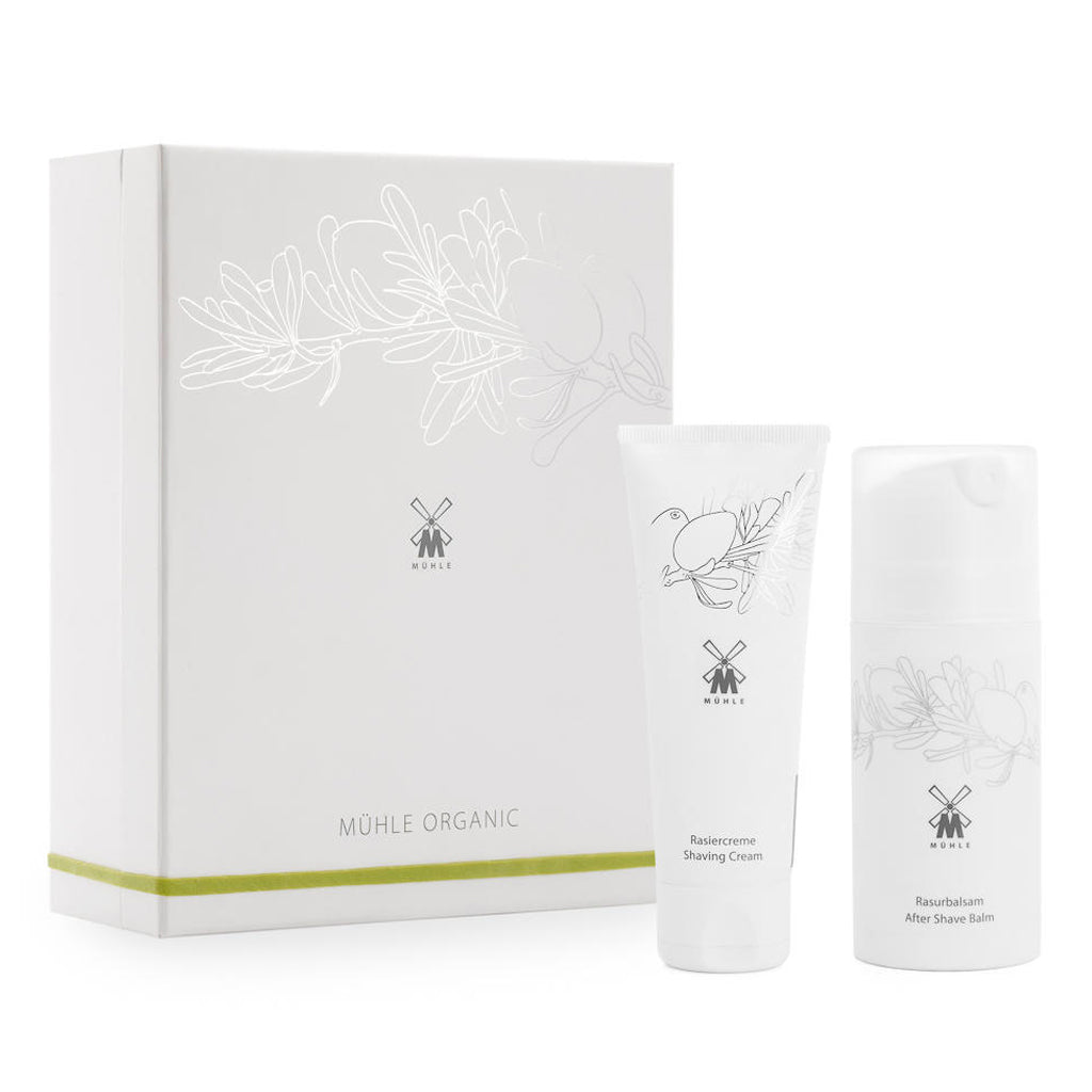 Muhle Organic Gift Set With Shaving Cream &amp; Shave Balm