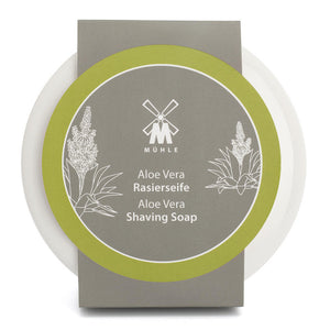 Muhle Shave Care Porcelain Dish With Aloe Vera Shaving Soap 2.5 oz