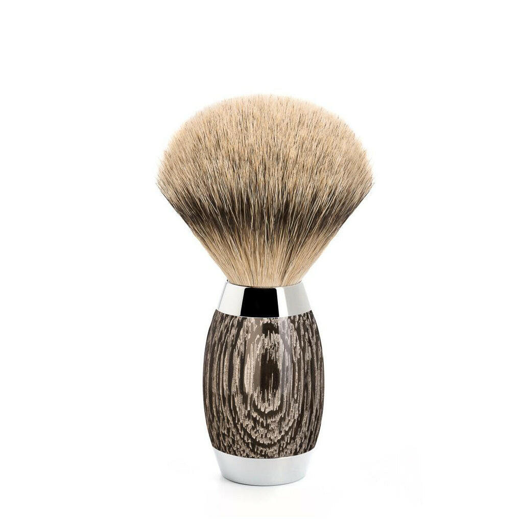 Muhle Ancient Oak 3 Piece Silvertip Badger Shaving Brush &amp; Safety Razor Set