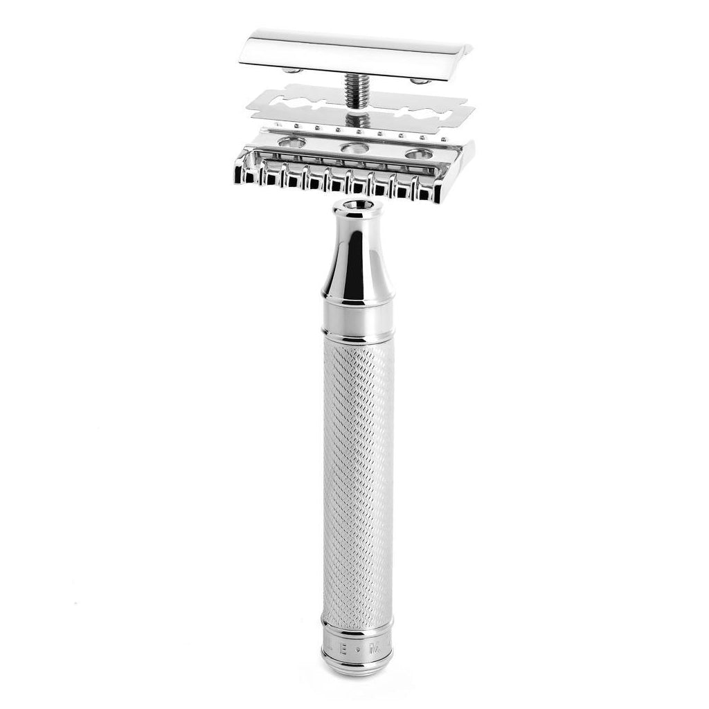 Muhle Traditional R41GRANDE Large Chrome Safety Razor Open Comb