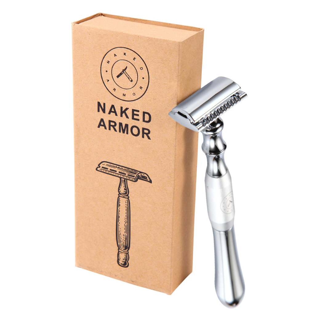 Naked Armor Bleoberis Safety Razor Zinc Copper Zinc Aluminum.