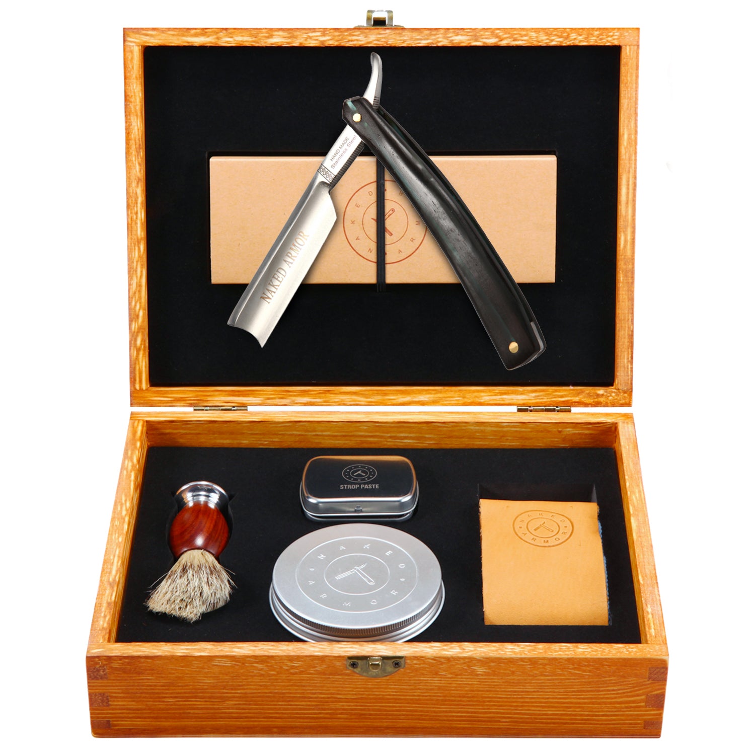 Naked Armor Dodinel 7 Piece Straight Razor Kit.