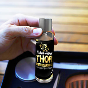 Naked Armor Thor AHA Aftershave Splash 4 fluid ounces (Vegan Friendly)