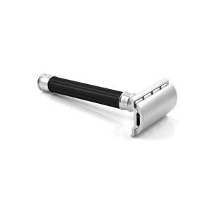 Edwin Jagger 3ONE6 Stainless Steel Double Edge Safety Razor, Black