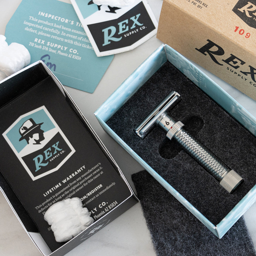 Rex Konsul Slant Adjustable Stainless Steel Safety Razor.