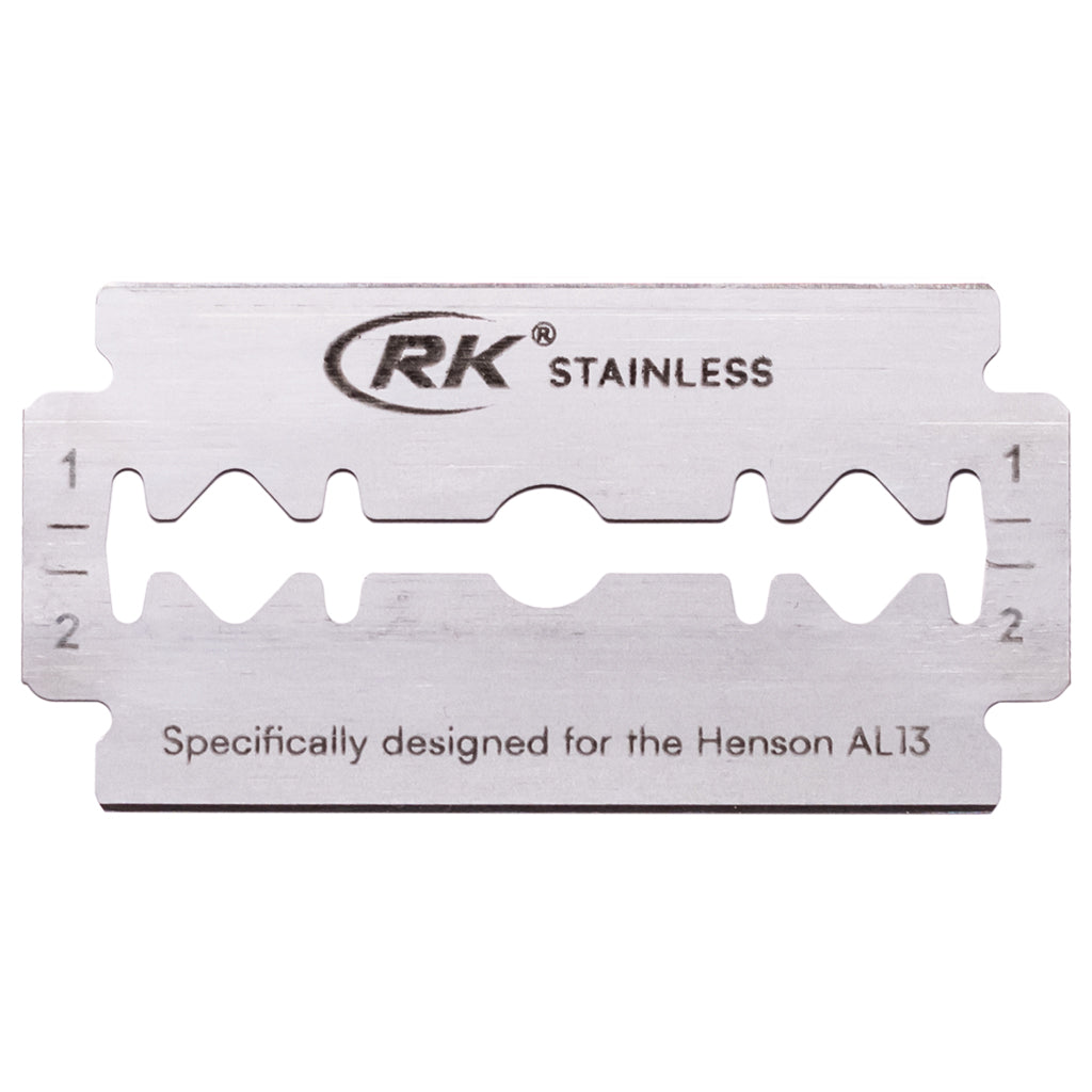 RK Shaving Stainless Steel Double Edge Safety Razor Blades (100 Pack).